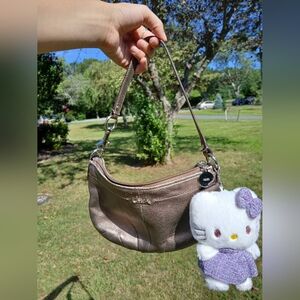 Coach Metallic Brown Shoulder Bag